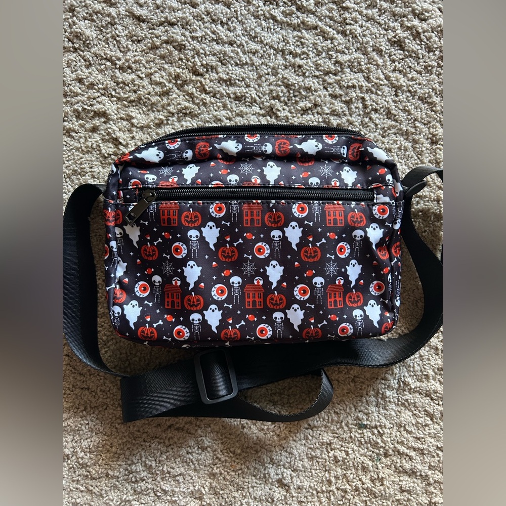 Em & Sprout Halloween Ghost Pumpkin Eyeball Skeleton Crossbody Bag Purse
